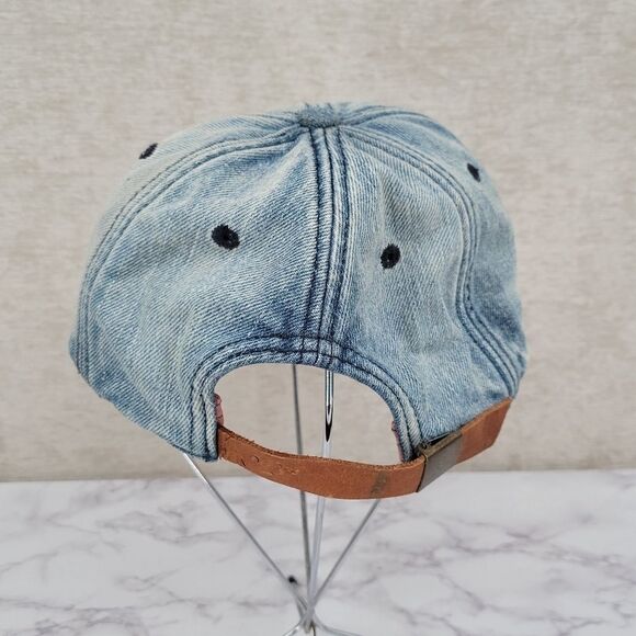 Light Wash Denim Jean Baseball Hat Cap Women's - Picture 5 of 8
